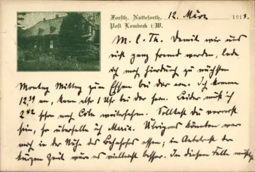 Ak Lembeck Dorsten in Westfalen, Forsthaus Natteforth