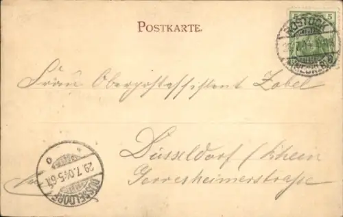 Ak Hansestadt Rostock, Theaterplatz