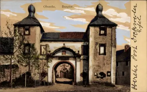 Ak Oberehe Stroheich in der Eifel, Burgtor