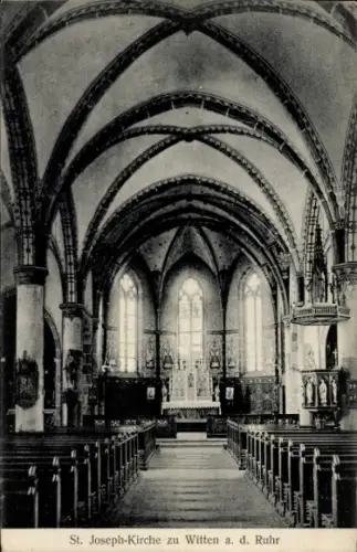 Ak Witten an der Ruhr, Blick in die Sankt Joseph Kirche