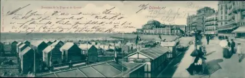 Klapp Ak Oostende Ostende Westflandern, Promenade, Kurhaus, Strand