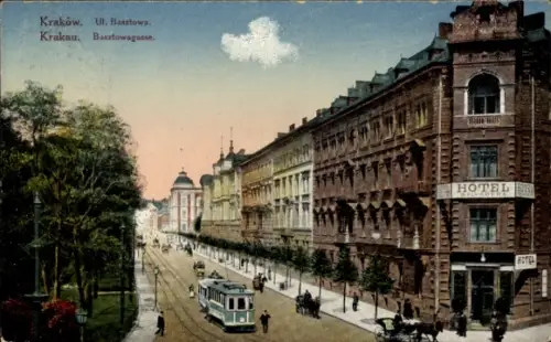 Ak Kraków Krakau Polen, Basztowagasse