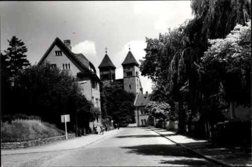 Ak Bad Klosterlausnitz in Thüringen, Straßenpartie