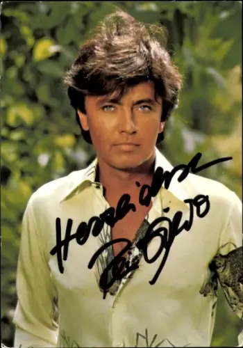 Autogrammkarte Sänger Rex Gildo, Portrait, Autogramm