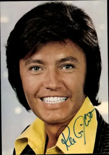 Autogrammkarte Sänger Rex Gildo, Portrait, Autogramm