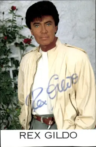 Ak Sänger Rex Gildo, Portrait