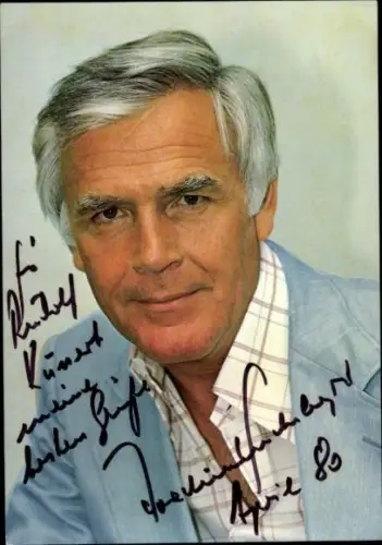 Ak Schauspieler Joachim Fuchsberger, Portrait, Autogramm