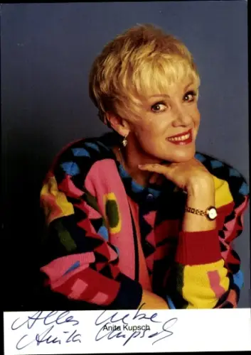 Ak Schauspielerin Anita Kupsch, Portrait, Autogramm