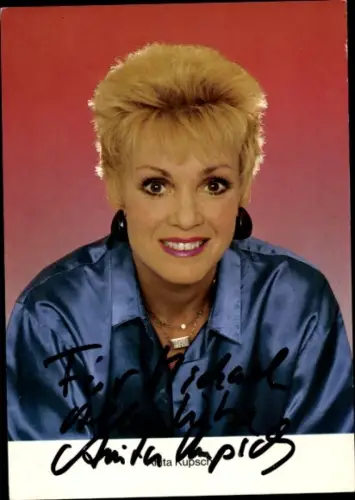 Ak Schauspielerin Anita Kupsch, Portrait, Autogramm