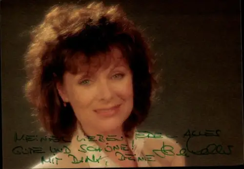Autogrammkarte Schauspielerin Heide Keller, Portrait, Autogramm