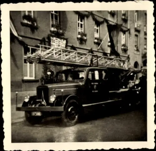 Foto Feuerwehr, Leiterwagen