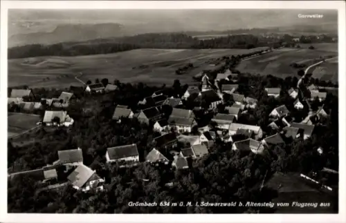 Ak Grömbach im Schwarzwald, Fliegeraufnahme
