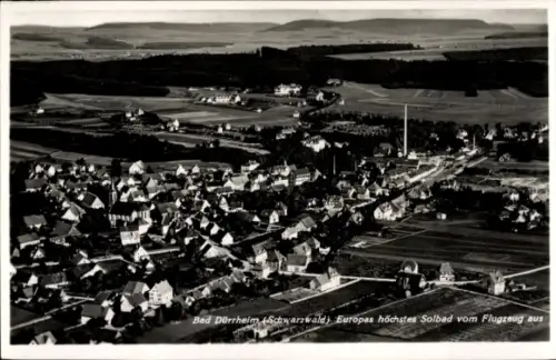 Ak Bad Dürrheim im Schwarzwald, Luftaufnahme von  Höhensolbad, Schwarzwald, 7-8000 M.