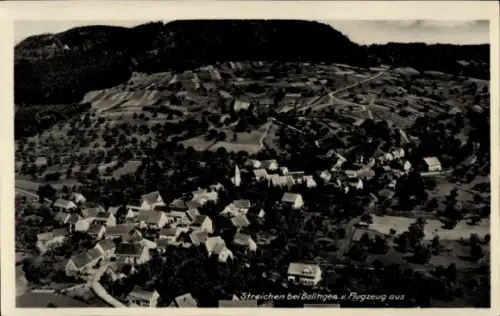 Ak Streichen Balingen in Württemberg, Fliegeraufnahme