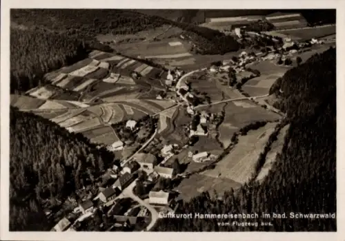 Ak Hammereisenbach Bregenbach Vöhrenbach im Schwarzwald Baden, Luftaufnahme, Landschaft, Schwarzw