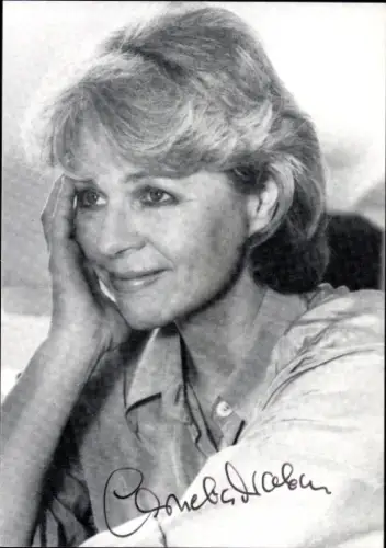 Autogrammkarte Schauspielerin und Sänerin Cornelia Froboess, Portrait, Autogramm