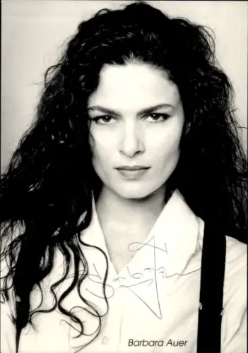 Ak Schauspielerin Barbara Auer, Portrait, Autogramm