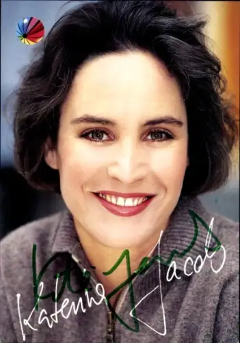 Ak Schauspielerin Katerina Jacob, Portrait, Serie Der Bulle, Autogramm