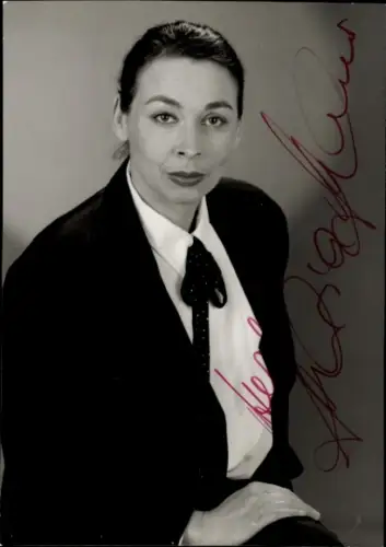 Foto Schauspielerin Maria Malle, Portrait, Autogramm