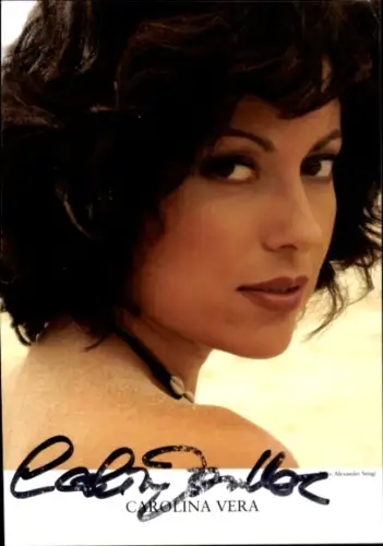 Ak Schauspielerin Carolina Vera, Portrait, Autogramm