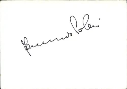 Autogramm Schauspieler Ferruccio Soleri