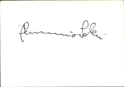 Autogramm Schauspieler Ferruccio Soleri