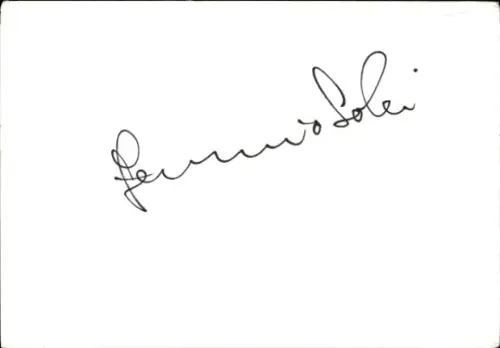 Autogramm Schauspieler Ferruccio Soleri