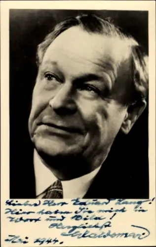 Foto Ak Schauspieler Richard Waldemar, Portrait, Autogramm