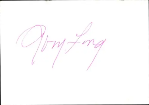 Autogramm Schauspieler und Sänger Avon Long