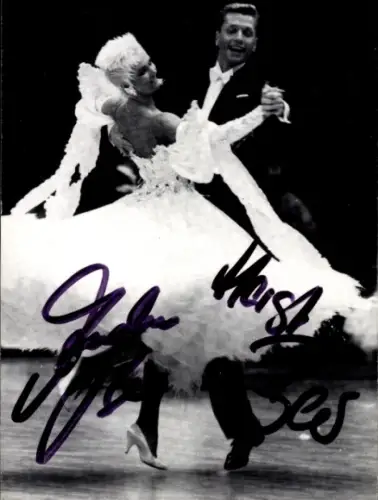 Ak Tänzerpaar Horst und Andrea Beer, Autogramme