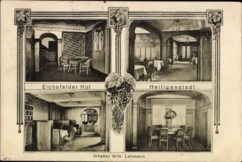 Ak Heiligenstadt im Eichsfeld Thüringen, Eichsfelder Hof, Inh. Wilh. Lehmann