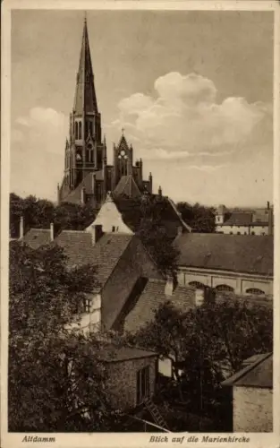 Ak Dąbie Szczecin Altdamm Stettin Pommern, Marienkirche