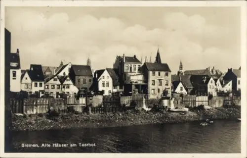 Ak Hansestadt Bremen, Alte Häuser am Teerhof