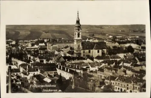 Ak Stockerau in Niederösterreich, Fliegeraufnahme