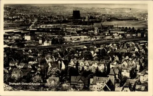 Ak Untertürkheim Stuttgart in Württemberg, Panorama