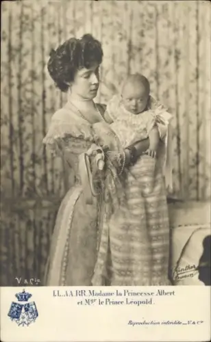 Ak Prinzessin Albert und Prinz Leopold