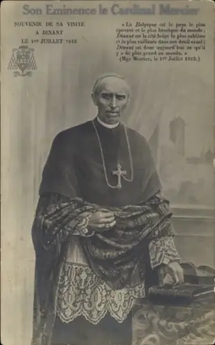 Ak Porträt von Kardinal Mercier