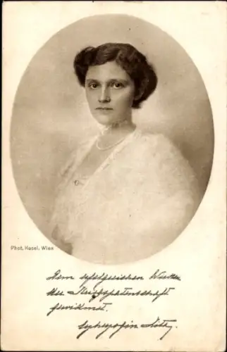 Ak Kaiserin und Königin Zita von Österreich Ungarn, Portrait