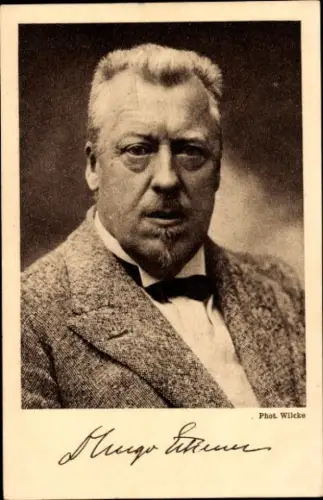 Ak Hugo Eckener, Luftfahrtpionier, Nachfolger Zeppelins, Portrait, Eckener Spende