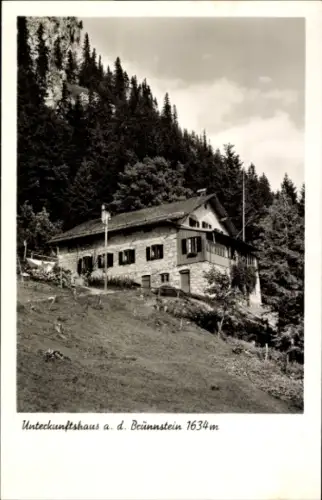 Ak Oberaudorf in Oberbayern, Brünnstein, Unterkunftshaus