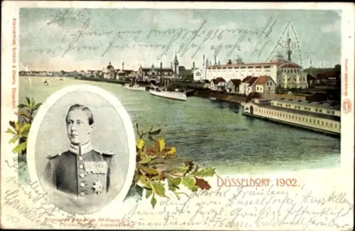Ak Düsseldorf am Rhein, Ausstellung 1902, Kronprinz Friedrich Wilhelm von Preußen