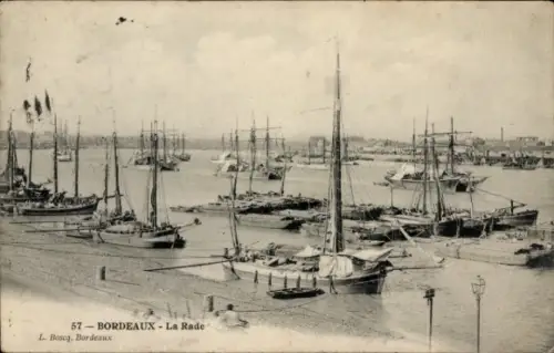 CPA Bordeaux Gironde, La Rade