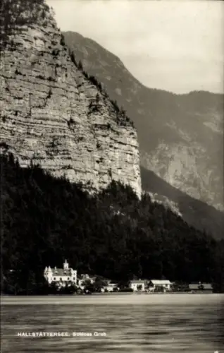 Ak Obertraun Oberösterreich, Schloss Grub