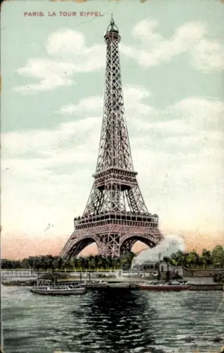 Ak Paris VII, Eiffelturm