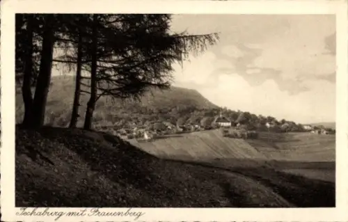 Ak Jechaburg Sondershausen, Panorama mit Frauenberg