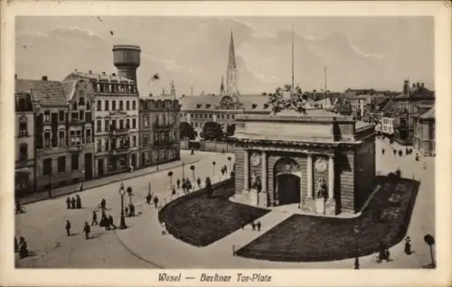 Ak Wesel am Niederrhein, Berliner Tor-Platz