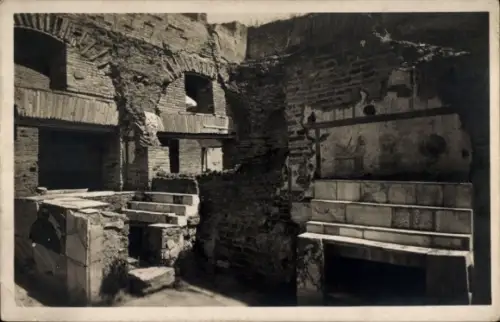 Ak Lido di Ostia Roma Rom Lazio, Ruinen