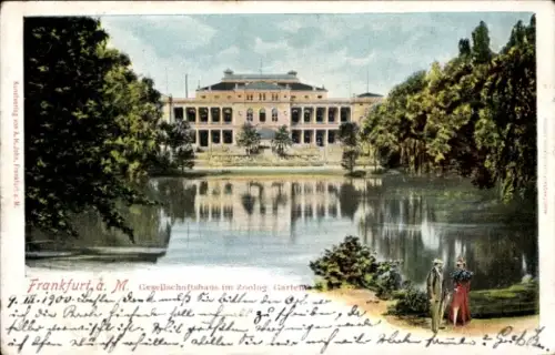 Ak Frankfurt am Main, Gesellschaftshaus, Zoologischer Garten