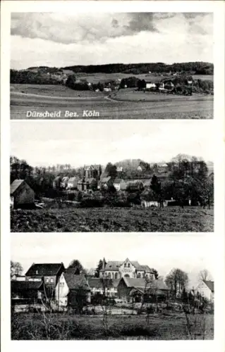 Ak Dürscheid Kürten in Nordrhein Westfalen, Gesamtansicht, Teilansichten