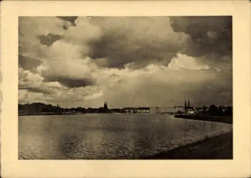 Ak Tangermünde an der Elbe, Panorama